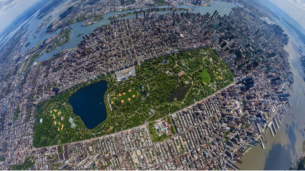 Vue aérienne de Central Park